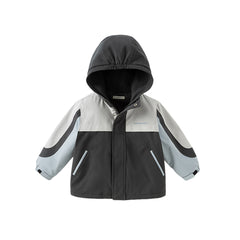 Dave&Bella Unisex Kids/Toddler Casual Hooded Jacket — Windproof & Fleece-Lined