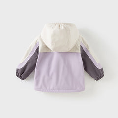 Dave&Bella Unisex Kids/Toddler Casual Hooded Jacket — Windproof & Fleece-Lined