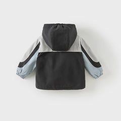 Dave&Bella Unisex Kids/Toddler Casual Hooded Jacket — Windproof & Fleece-Lined