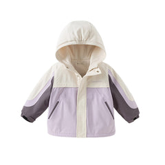 Dave&Bella Unisex Kids/Toddler Casual Hooded Jacket — Windproof & Fleece-Lined