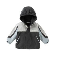 Dave&Bella Unisex Kids/Toddler Casual Hooded Jacket — Windproof & Fleece-Lined