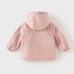 Dave&Bella Unisex Kids/Toddler Casual Hooded Jacket — Windproof & Fleece-Lined