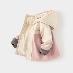 Dave&Bella Unisex Kids/Toddler Casual Hooded Jacket — Windproof & Fleece-Lined