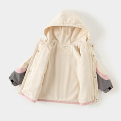 Dave&Bella Unisex Kids/Toddler Casual Hooded Jacket — Windproof & Fleece-Lined