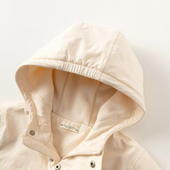 Dave&Bella Unisex Kids/Toddler Casual Hooded Jacket — Windproof & Fleece-Lined