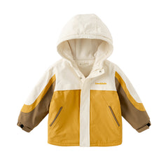 Dave&Bella Unisex Kids/Toddler Casual Hooded Jacket — Windproof & Fleece-Lined