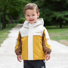 Dave&Bella Unisex Kids/Toddler Casual Hooded Jacket — Windproof & Fleece-Lined