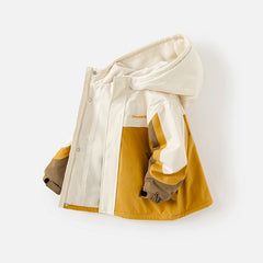 Dave&Bella Unisex Kids/Toddler Casual Hooded Jacket — Windproof & Fleece-Lined