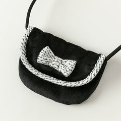 Dave&Bella Toddler Girls Autumn Grey Adorable Mesh Princess Dress(wallet bag)