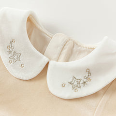 Dave&Bella Toddler Girls Apricot-yellow Delicate Mesh Princess Dress(wallet bag)