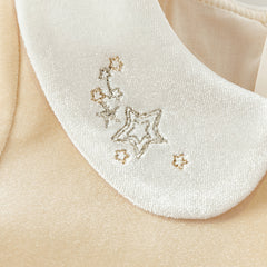 Dave&Bella Toddler Girls Apricot-yellow Delicate Mesh Princess Dress(wallet bag)