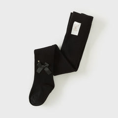 Dave&Bella Girls Autumn Black Star Print Footed Tights Leggings