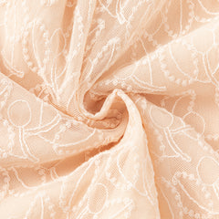 Dave&Bella Toddler Girls Autumn Adorable Light Pink Doll Collar Mesh Princess Dress