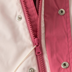 Dave&Bella Toddler Boys/Girls Red/Rose Hooded Detachable Fleece Liner Jackets