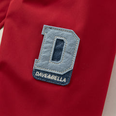 Dave&Bella Toddler Boys/Girls Red/Rose Hooded Detachable Fleece Liner Jackets