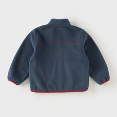 Dave&Bella Toddler Boys/Girls Red/Rose Hooded Detachable Fleece Liner Jackets