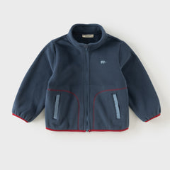 Dave&Bella Toddler Boys/Girls Red/Rose Hooded Detachable Fleece Liner Jackets