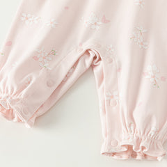 Dave&Bella Baby Girl Newborn Casual Cotton Floral Romper Jumpsuit