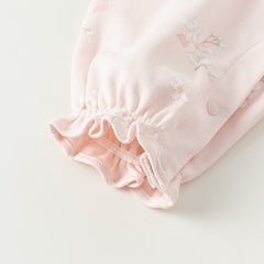 Dave&Bella Baby Girl Newborn Casual Cotton Floral Romper Jumpsuit