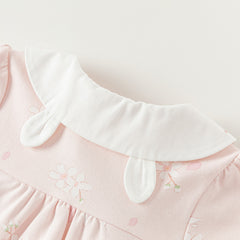 Dave&Bella Baby Girl Newborn Casual Cotton Floral Romper Jumpsuit