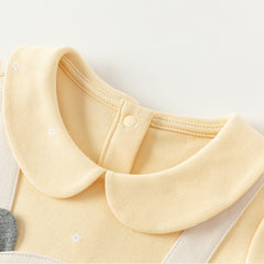 Dave&Bella Toddler Girls Autumn Milk White/Pearl Pink Adorable Party Dress