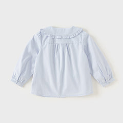 Dave&Bella Girls Spring Cotton Sweet Doll Collar Blouse Tops