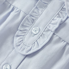 Dave&Bella Girls Spring Cotton Sweet Doll Collar Blouse Tops