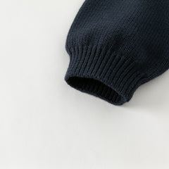 Dave&Bella Toddler Boys Autumn Blue Cotton Breathable Hooded Outwear Sweater Coats