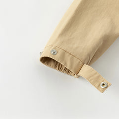 Dave&Bella Toddler Boys Khaki Warm Long Sleeve Jacket