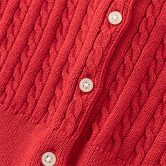 Dave&Bella Girls 2025 Preppy Knit Sweater Cardigans – Versatile & Stylish