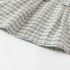 Dave&Bella Toddler Girls Autumn Elegance Grey Blue A-line Party Dress(wallet bag)