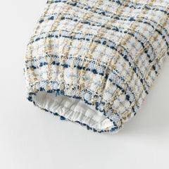 Dave&Bella Toddler Girls Autumn Elegance Grey Blue A-line Party Dress(wallet bag)