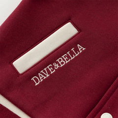 Dave&Bella Toddler Boys Autumn Wine Red Outdoor Jackets