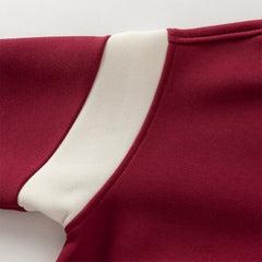 Dave&Bella Toddler Boys Autumn Wine Red Outdoor Jackets