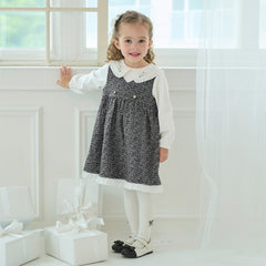 Dave&Bella Girls Autumn Navy Blue Noble Princess Toddler Dress