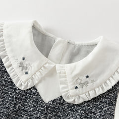 Dave&Bella Girls Autumn Navy Blue Noble Princess Toddler Dress