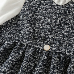 Dave&Bella Girls Autumn Navy Blue Noble Princess Toddler Dress