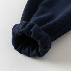 Dave&Bella Boys Autumn Casual Sport Navy Blue Drawstring Joggers Pants