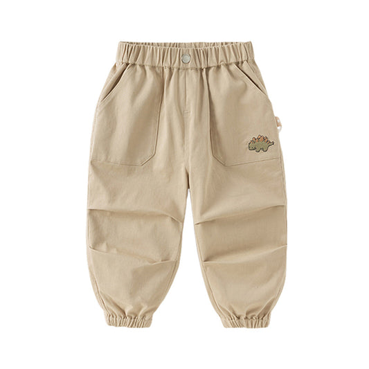Dave&Bella Boys Toddler Leisure Cotton Light Khaki Pants
