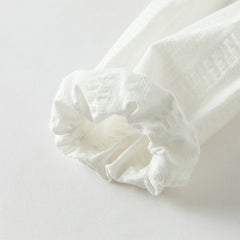 Dave&Bella Girls Autumn Cotton Doll Collar Elegance White Blouse T-shirt Top