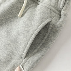 Dave&Bella Toddler Boys Autumn Outdoor Grey Sports Drawstring Pants