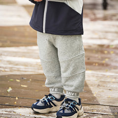 Dave&Bella Toddler Boys Autumn Outdoor Grey Sports Drawstring Pants