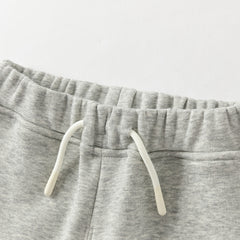 Dave&Bella Toddler Boys Autumn Outdoor Grey Sports Drawstring Pants