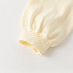 Dave&Bella Girls Autumn Vivid Cotton Yellowr Long-sleeved Cardigan Coats