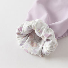 Dave&Bella Girls Autumn Purple Outwear Long Sleeve Sweet Warm Hooded Coat