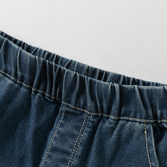 Dave&Bella Toddler Girls Autumn Denim Blue Jeans Pants