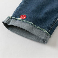 Dave&Bella Toddler Girls Autumn Denim Blue Jeans Pants