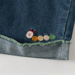 Dave&Bella Toddler Girls Autumn Denim Blue Jeans Pants