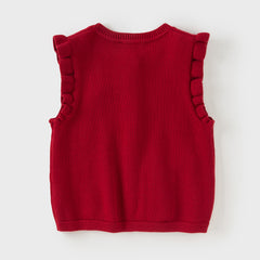 Dave&Bella Girls Autumn Adorable Cotton Outdoor Sleeveless Vests Top