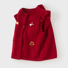 Dave&Bella Girls Autumn Adorable Cotton Outdoor Sleeveless Vests Top